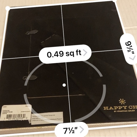 Johnathan Adler Happy Chic White Bubble Texture 4 x 6 Picture Frame. - Picture 6 of 7